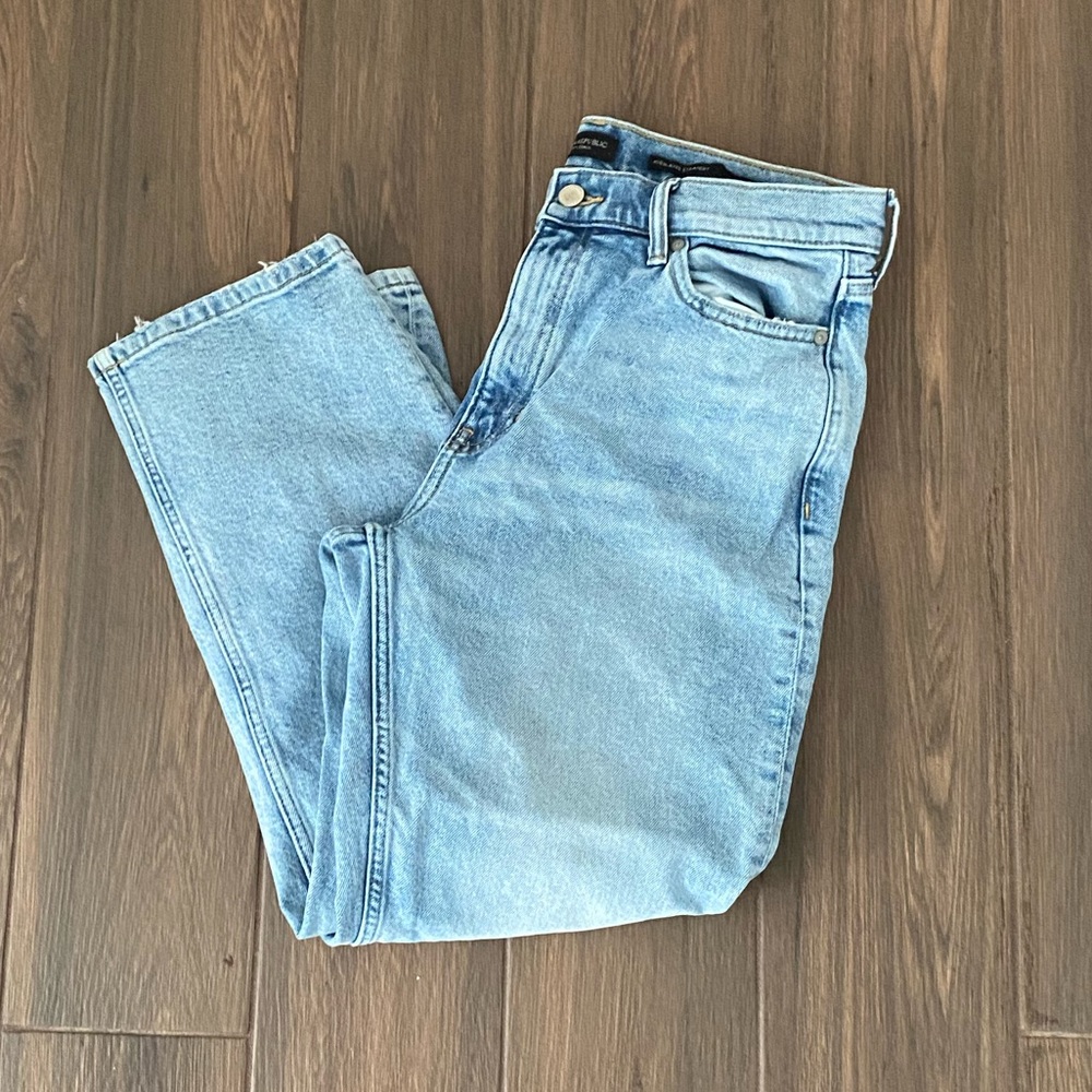 Banana republic high rise straight leg jeans